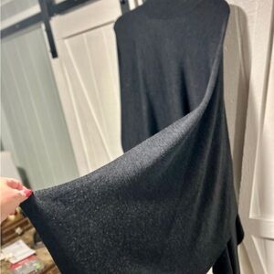 Zara Mock Neck Asymetrical Poncho/Topper Size M